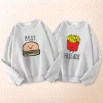 2 Poleras PAPAS Y HAMBURGUESA